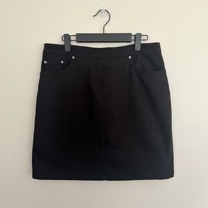 Hearts of Palm BLK Skort Womens 10 Stretch Five Pocket Golf Casual Shorts Skirt